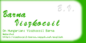 barna viszkocsil business card